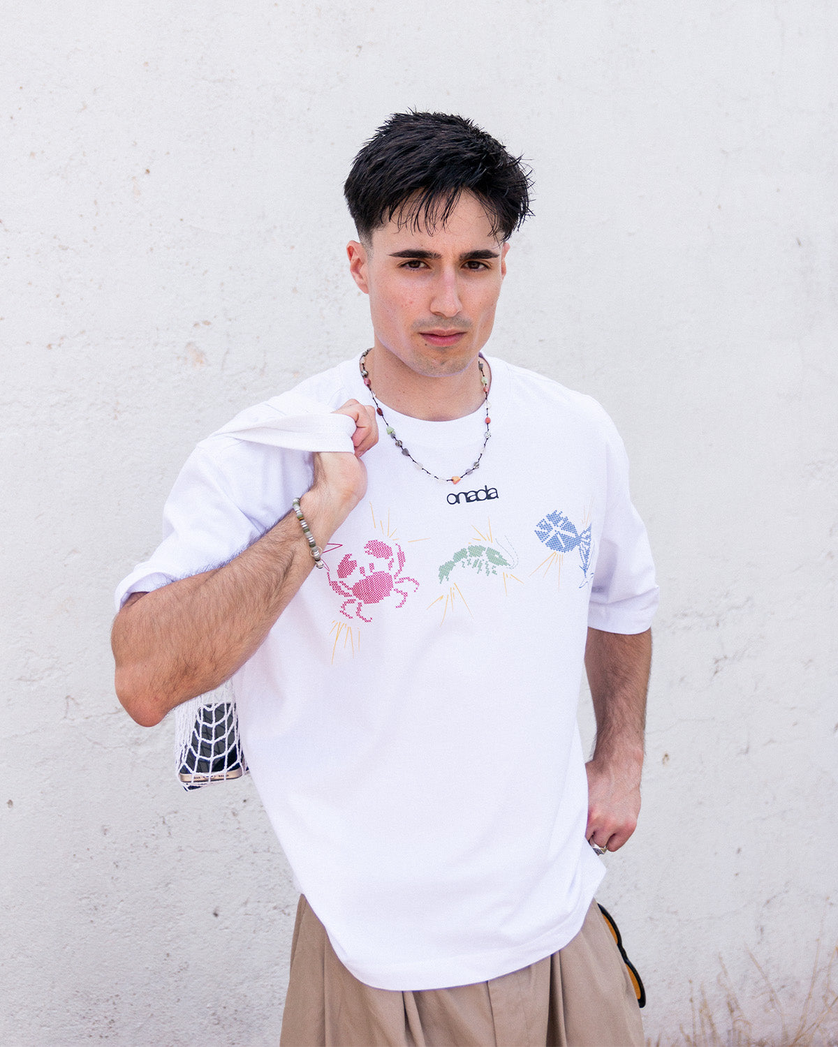 Camiseta Punto de Cruz Blanca