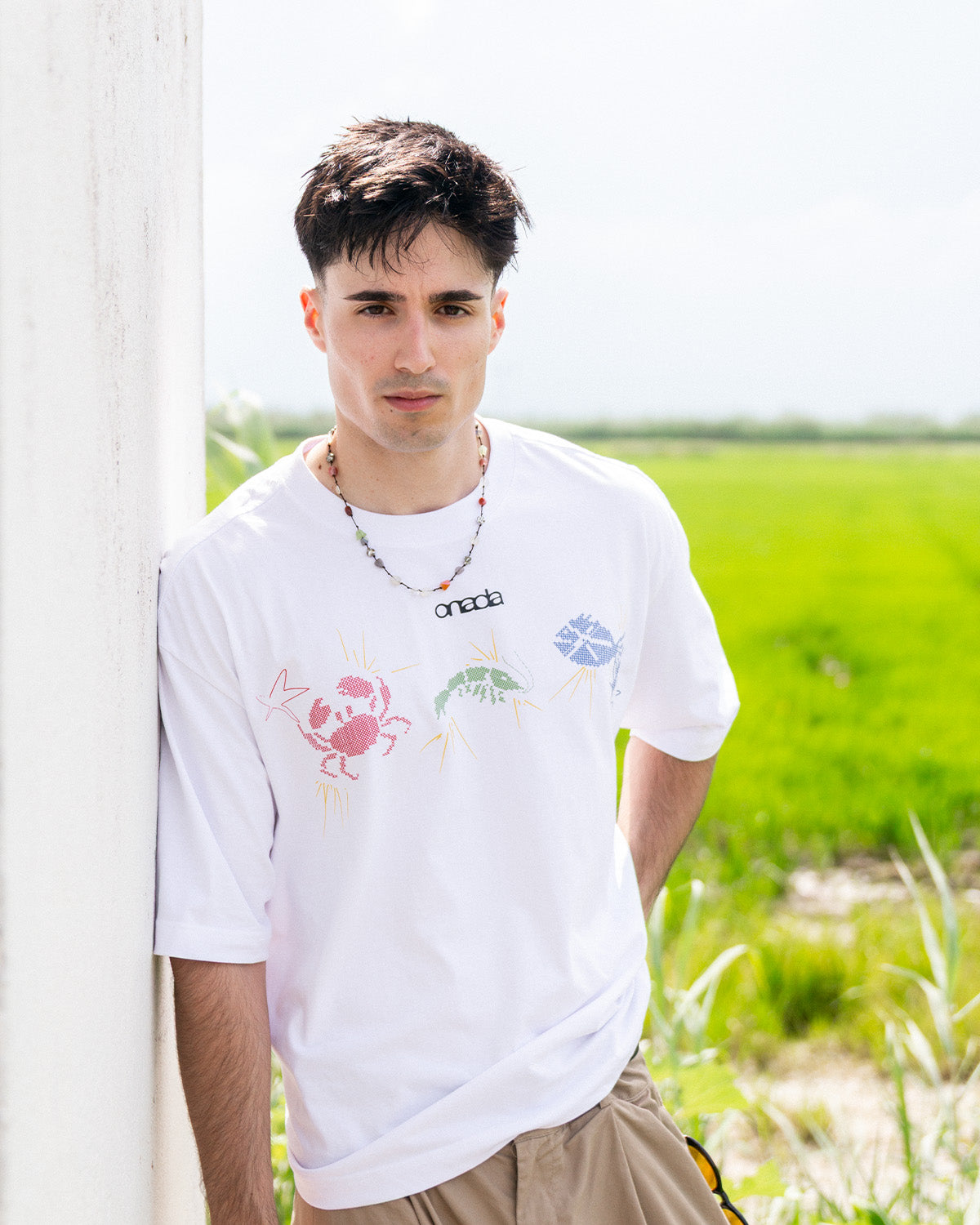 Camiseta Punto de Cruz Blanca