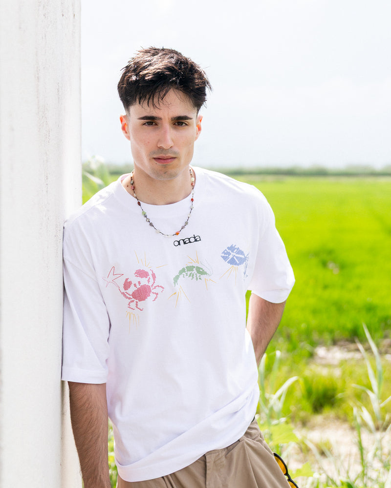 Camiseta Punto de Cruz Blanca
